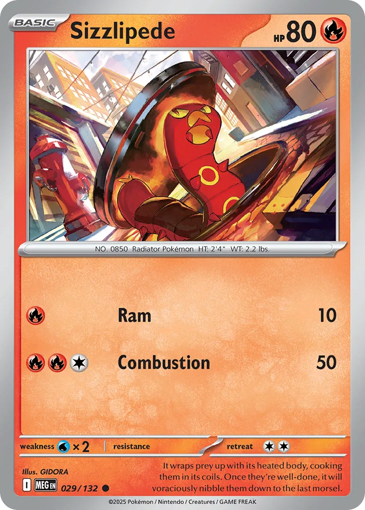 Sizzlipede, Mega Evolution #029/132