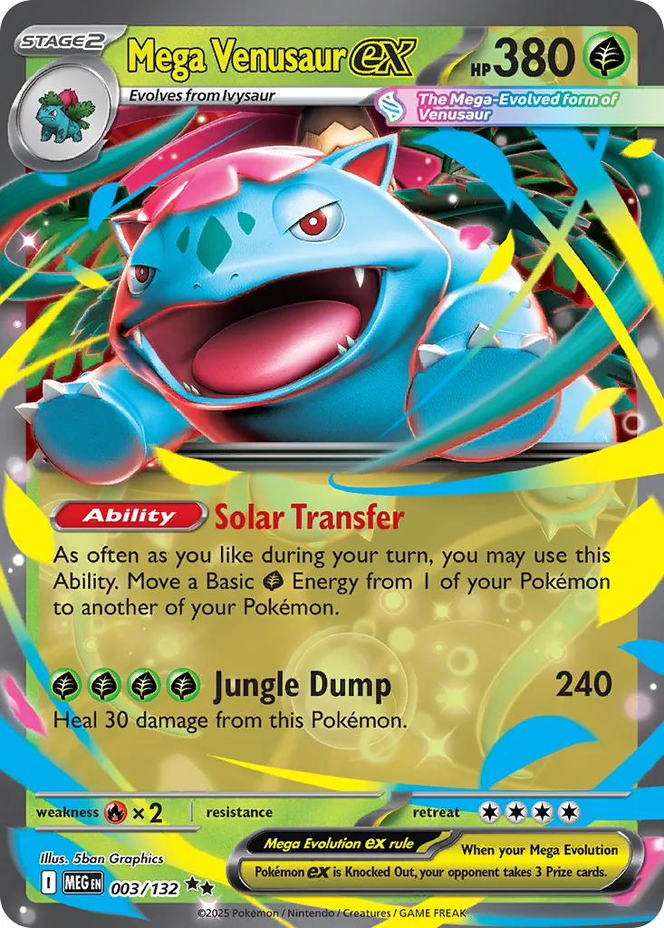 Mega Venusaur ex, Mega Evolution #003/132