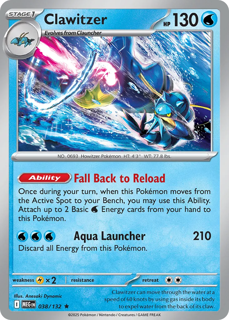 Clawitzer, Mega Evolution #038/132
