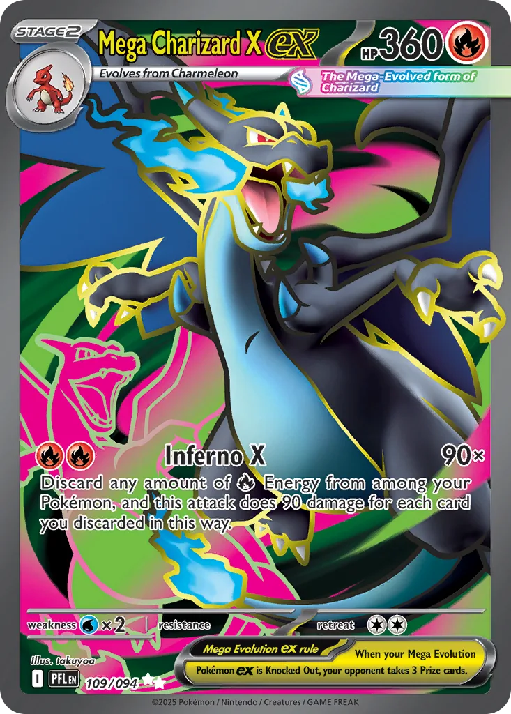 Mega Charizard X ex, Phantasmal Flames #109/094
