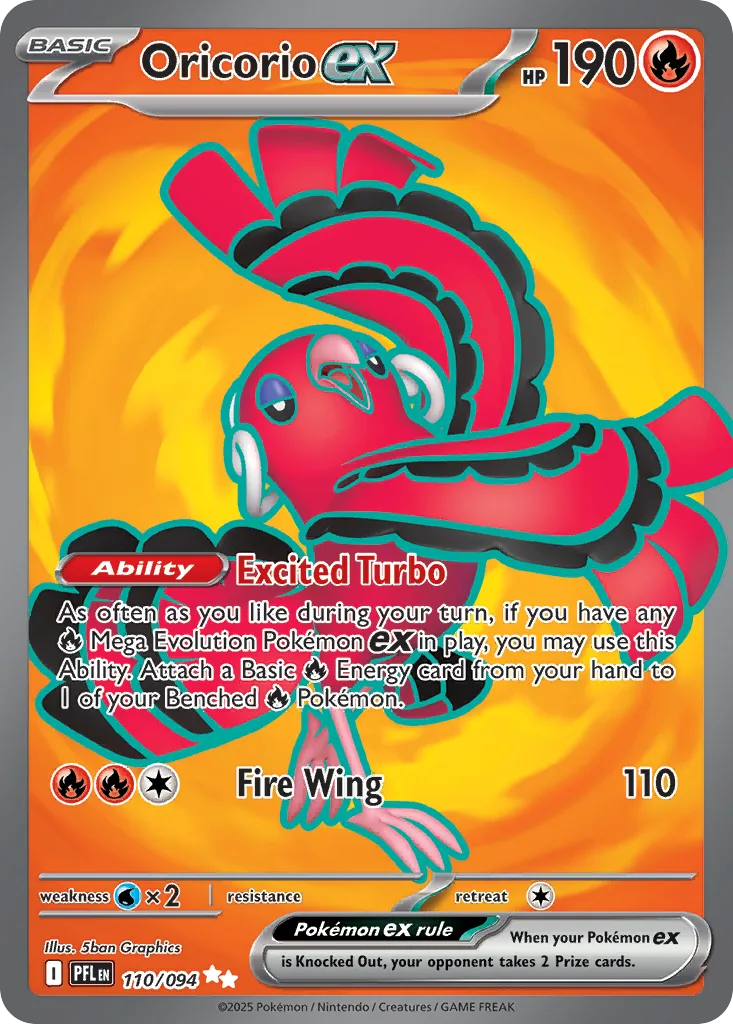Oricorio ex, Phantasmal Flames #110/094