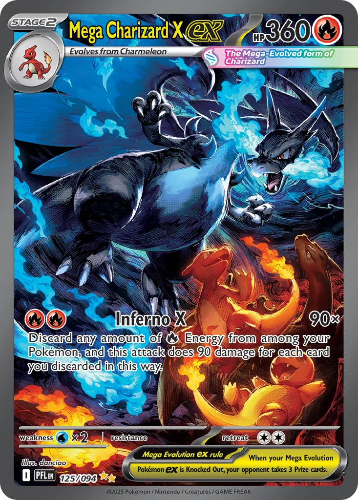 Mega Charizard X ex, Phantasmal Flames #125/094