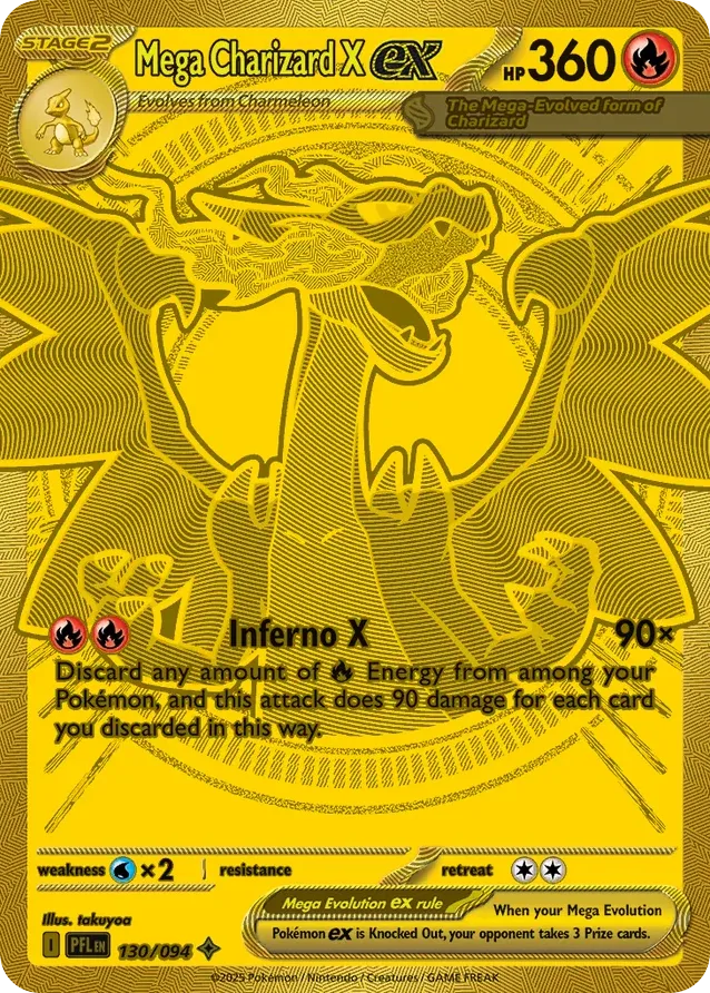 Mega Charizard X ex, Phantasmal Flames #130/094