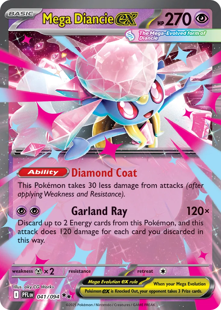 Mega Diancie ex, Phantasmal Flames #041/094