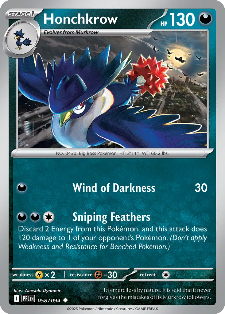 Honchkrow, Phantasmal Flames #058/094