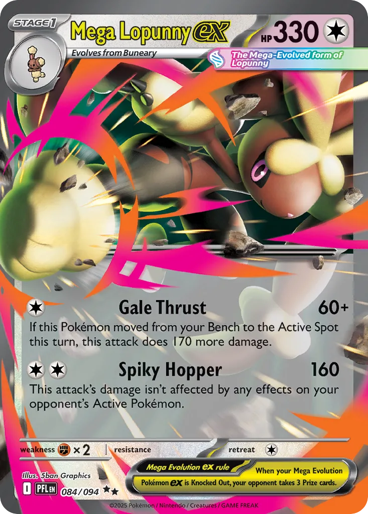 Mega Lopunny ex, Phantasmal Flames #084/094