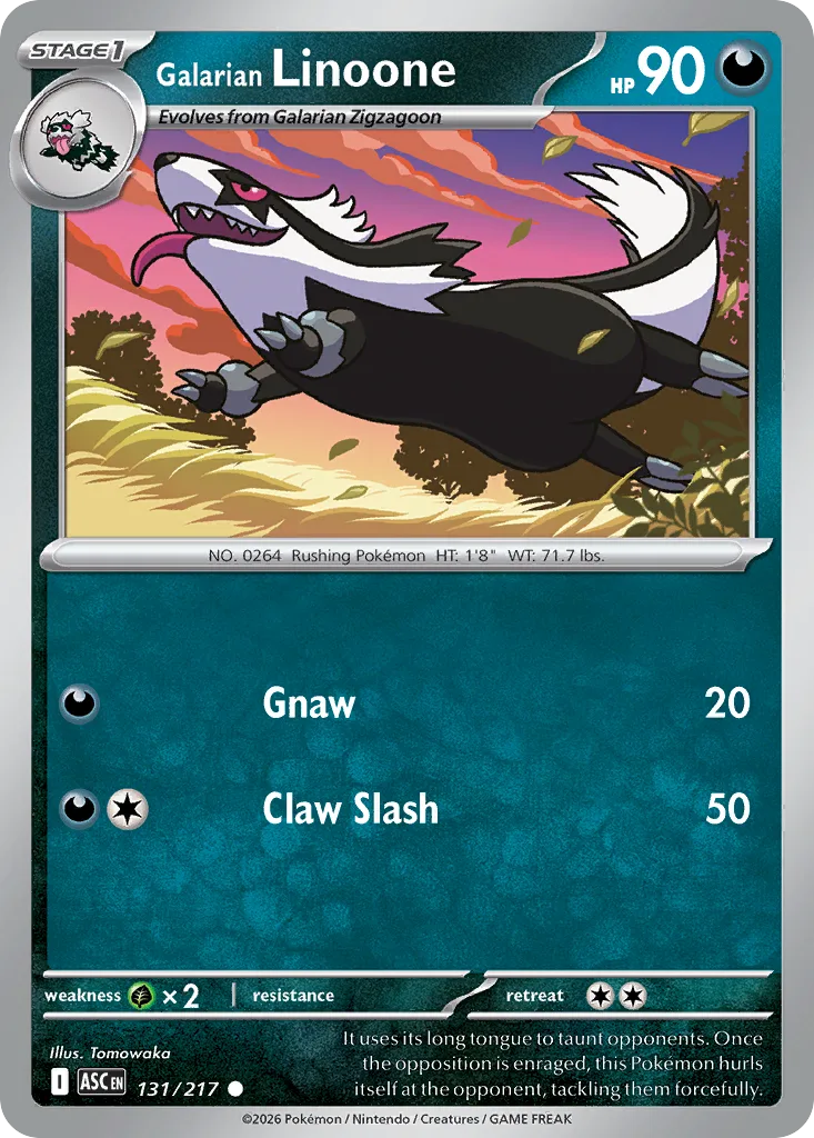 Galarian Linoone, Ascended Heroes #131/217