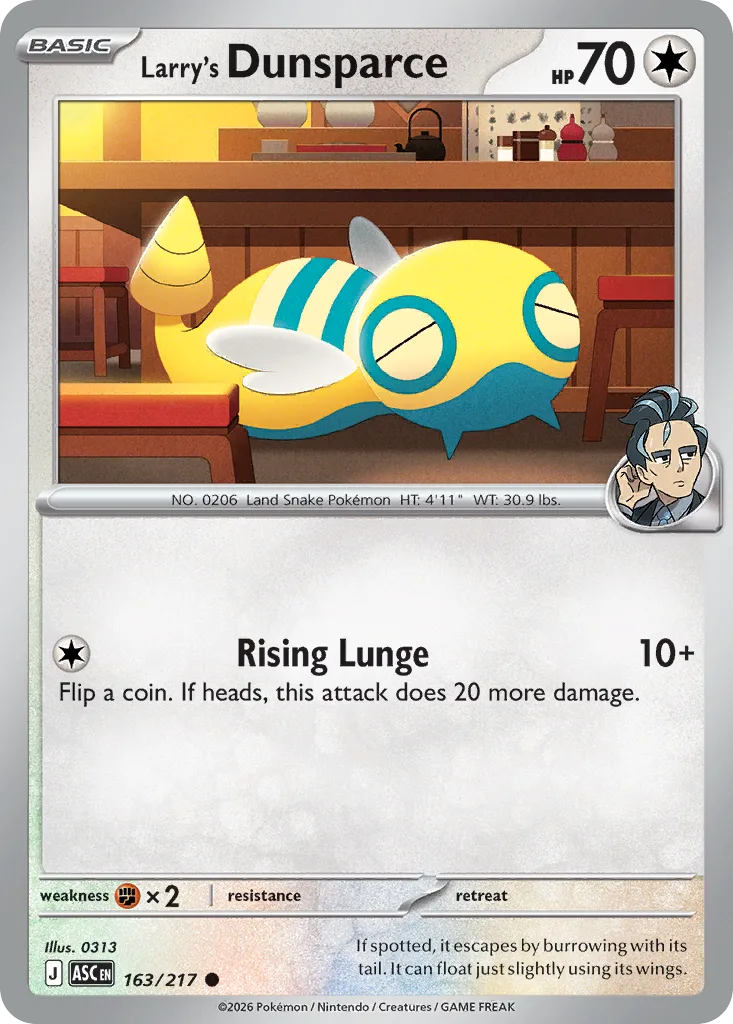 Larry's Dunsparce, Ascended Heroes #163/217