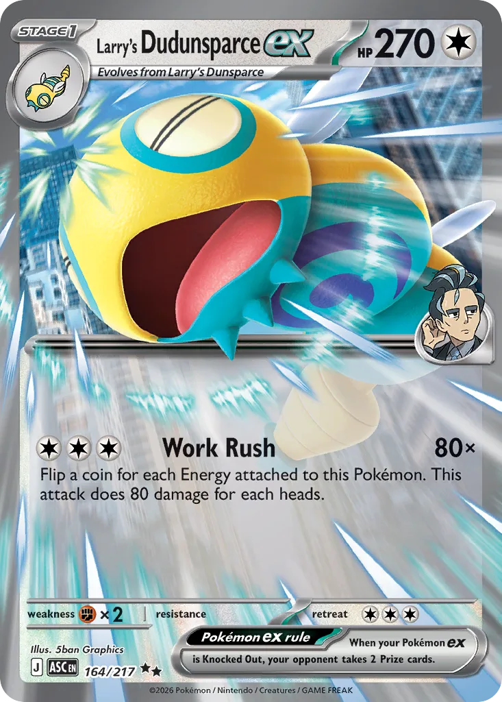 Larry's Dudunsparce ex, Ascended Heroes #164/217