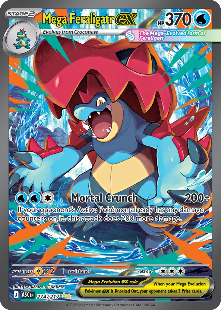 Mega Feraligatr ex, Ascended Heroes #274/217