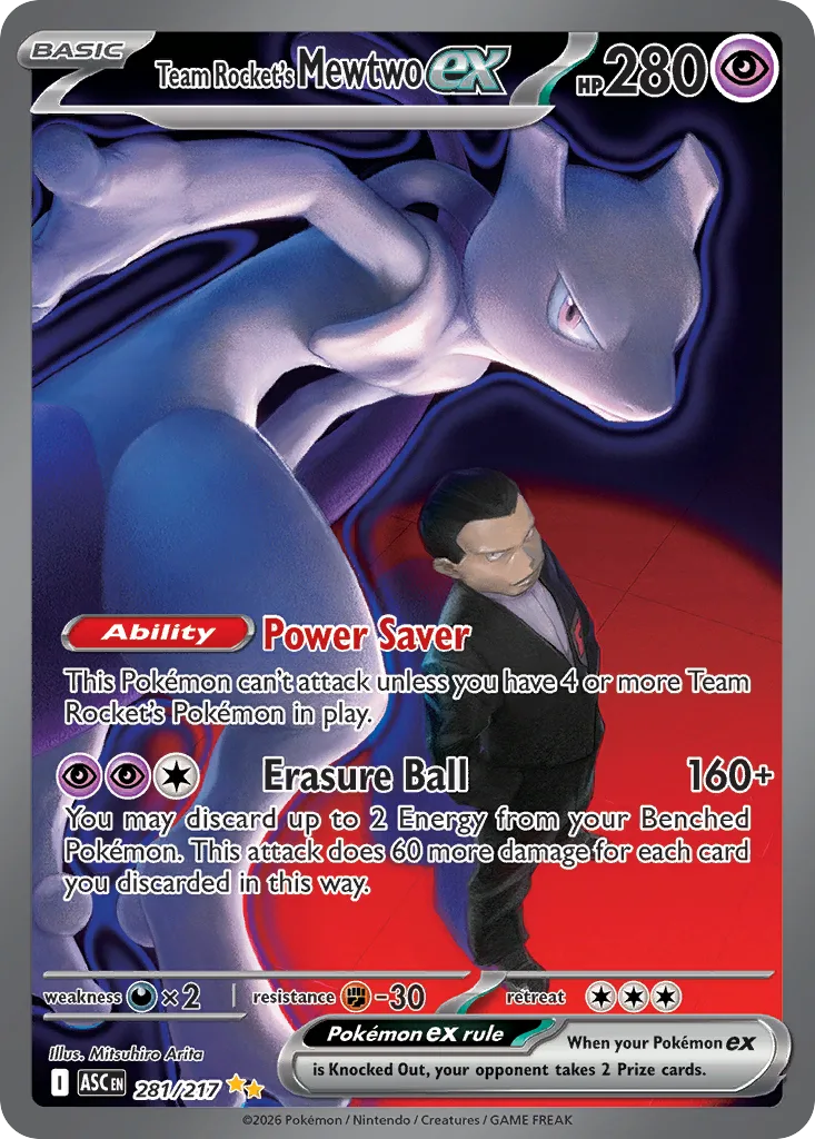 Team Rocket's Mewtwo ex, Ascended Heroes #281/217