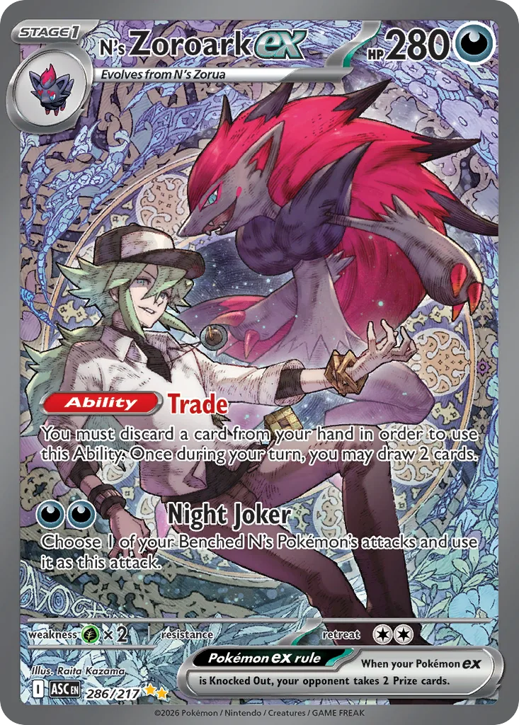 N's Zoroark ex, Ascended Heroes #286/217