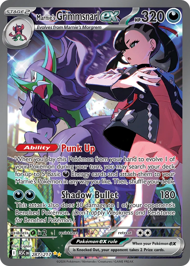 Marnie's Grimmsnarl ex, Ascended Heroes #287/217