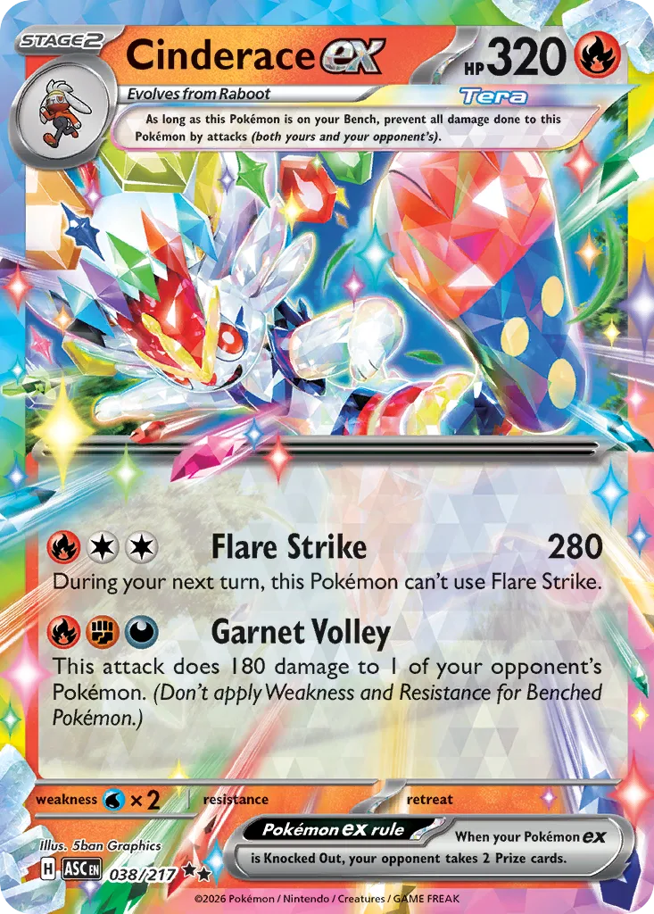 Cinderace ex, Ascended Heroes #038/217