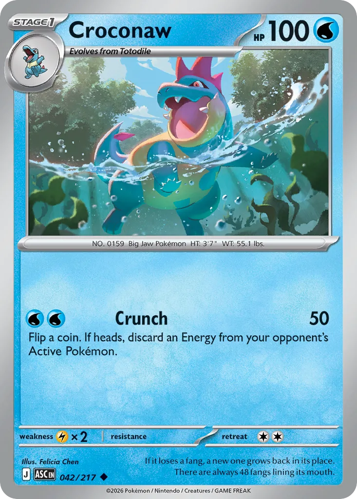 Croconaw, Ascended Heroes #042/217