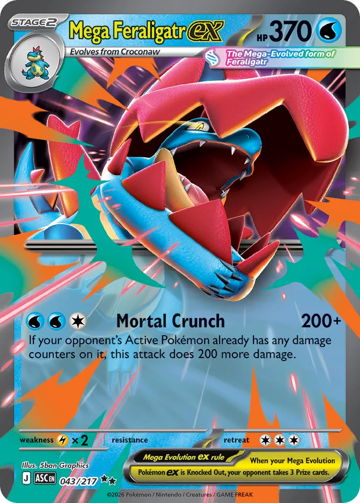 Mega Feraligatr ex, Ascended Heroes #043/217