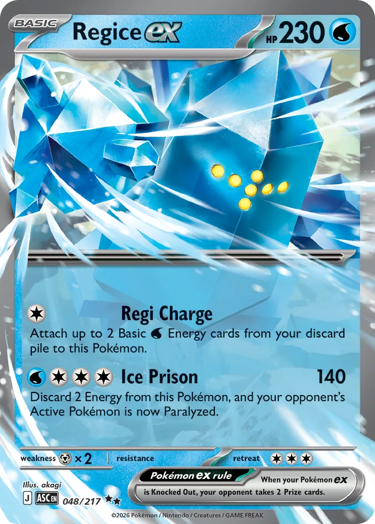 Regice ex, Ascended Heroes #048/217