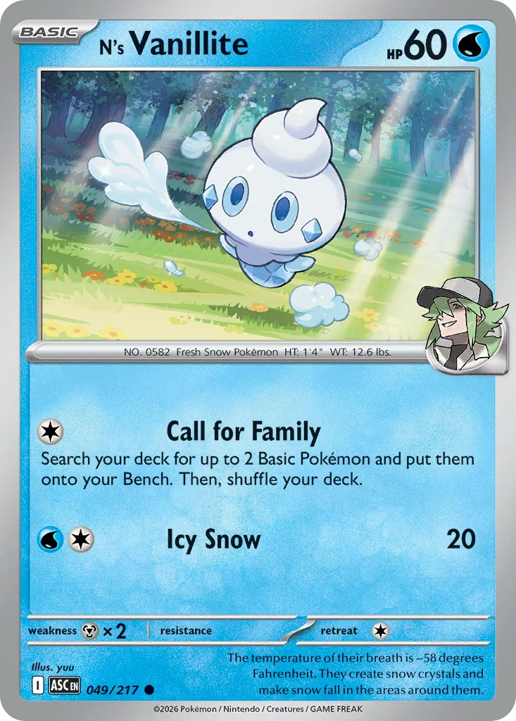 N's Vanillite, Ascended Heroes #049/217