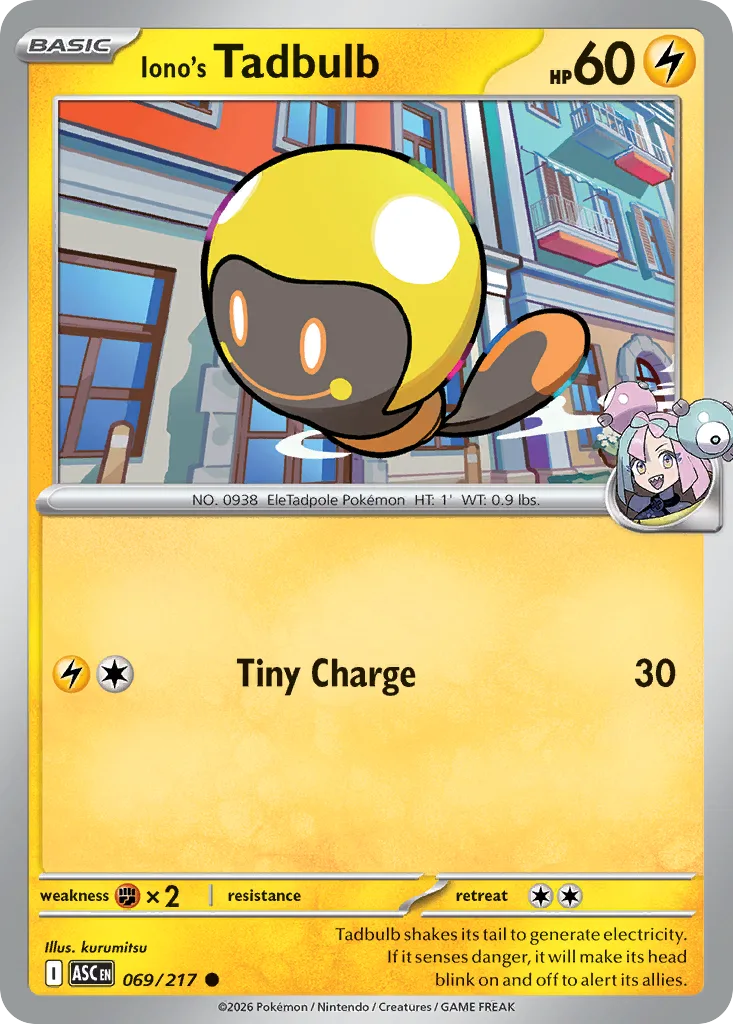 Iono's Tadbulb, Ascended Heroes #069/217