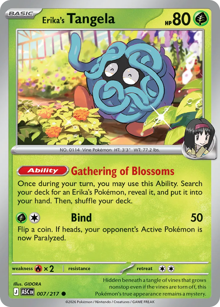 Erika's Tangela, Ascended Heroes #007/217