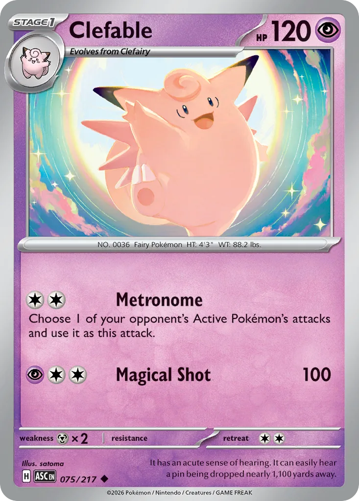 Clefable, Ascended Heroes #075/217