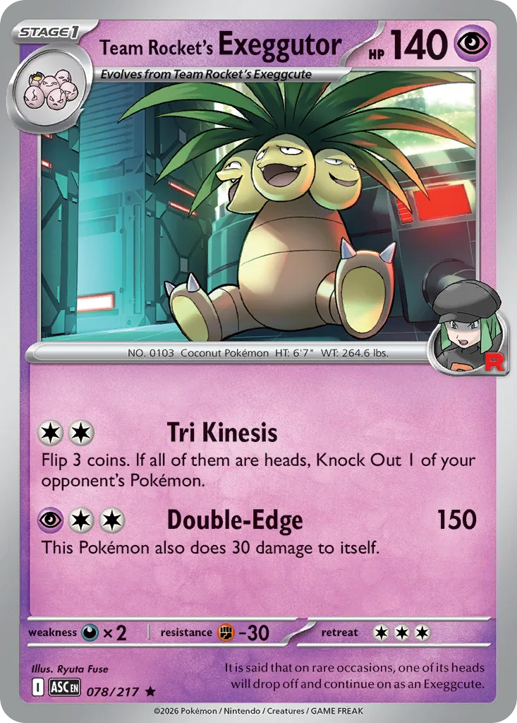 Team Rocket's Exeggutor, Ascended Heroes #078/217