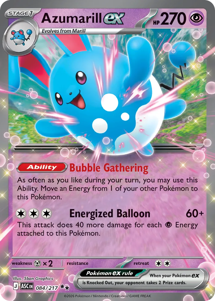 Azumarill ex, Ascended Heroes #084/217