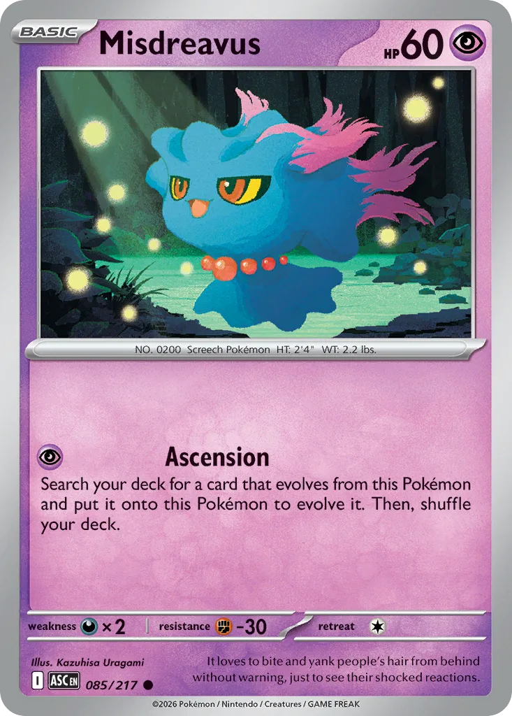 Misdreavus, Ascended Heroes #085/217