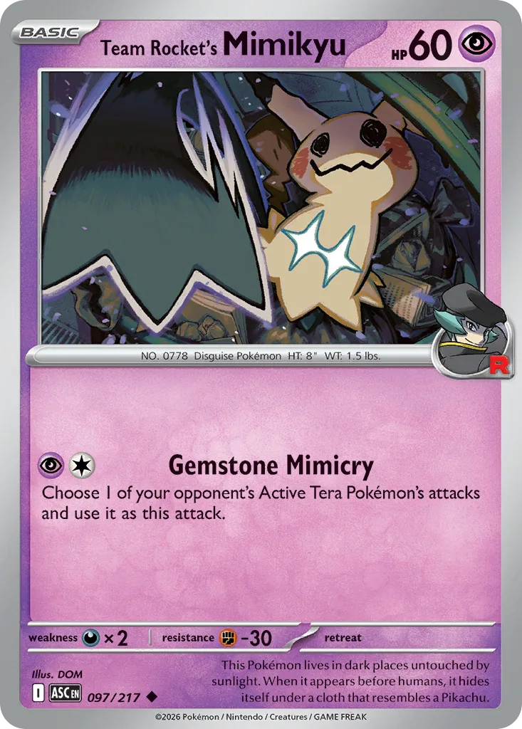 Team Rocket's Mimikyu, Ascended Heroes #097/217