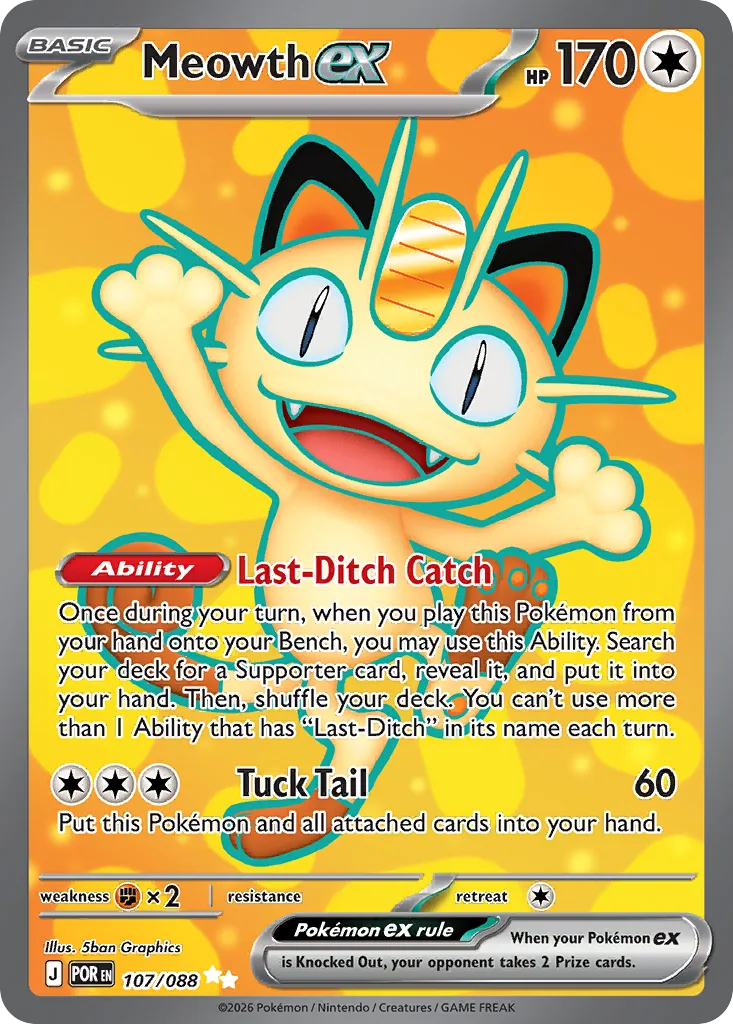 Meowth ex, Perfect Order #107/088