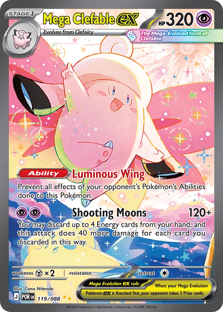Mega Clefable ex, Perfect Order #119/088