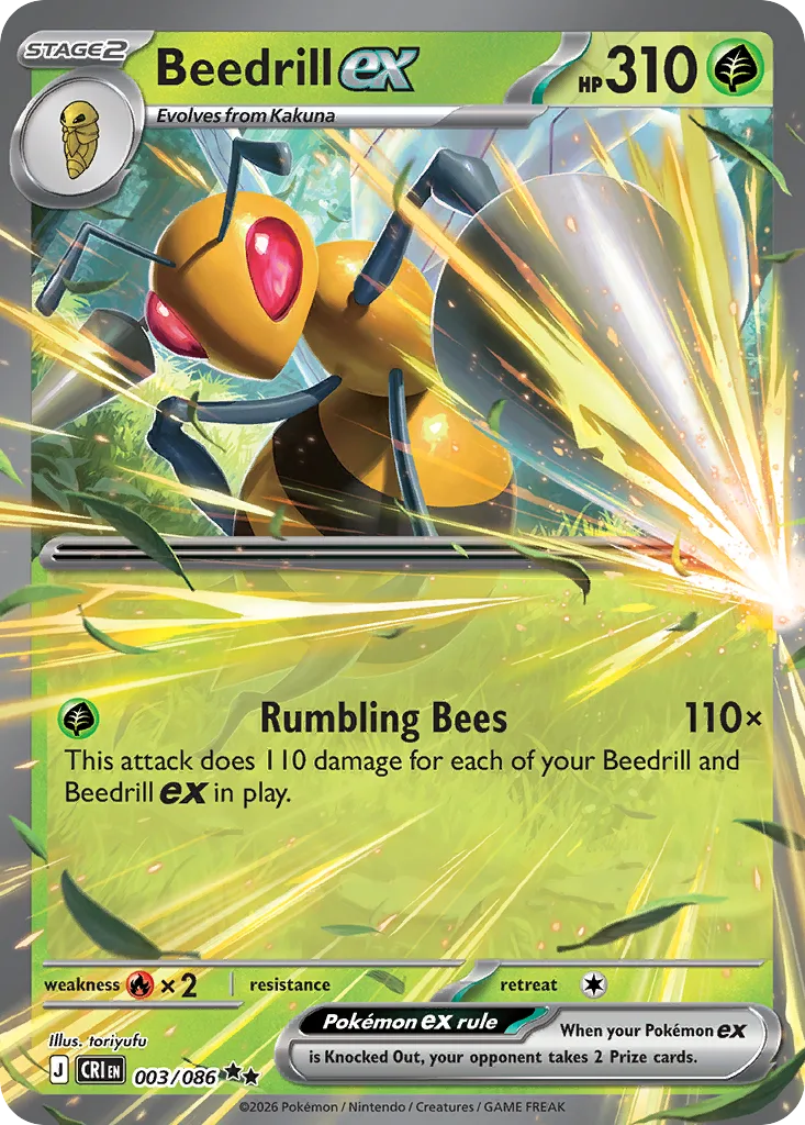 Beedrill ex, Chaos Rising #003/086
