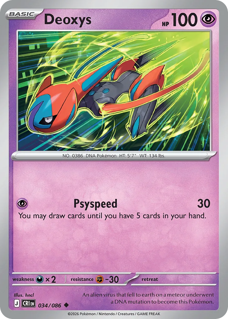 Deoxys, Chaos Rising #034/086