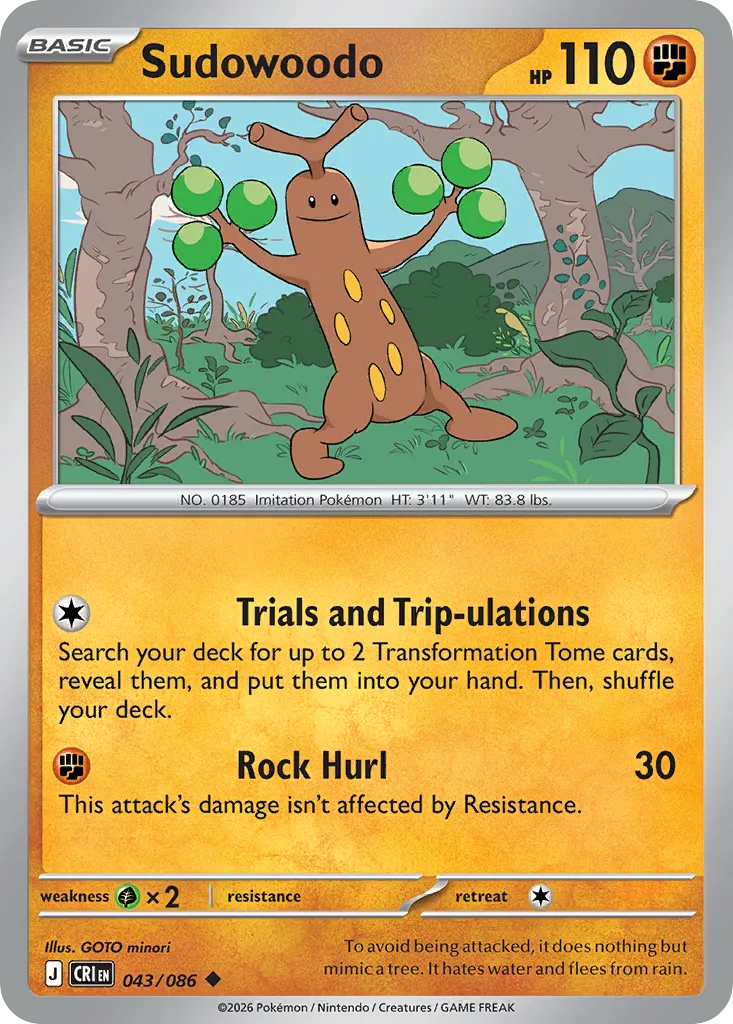 Sudowoodo, Chaos Rising #043/086