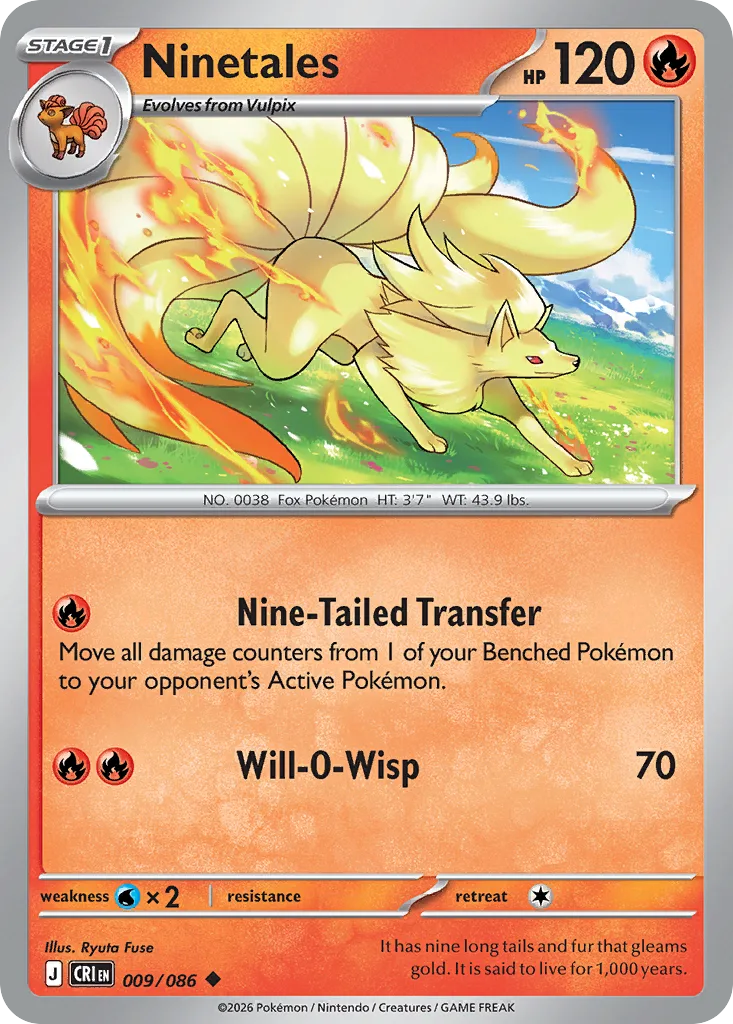 Ninetales, Chaos Rising #009/086