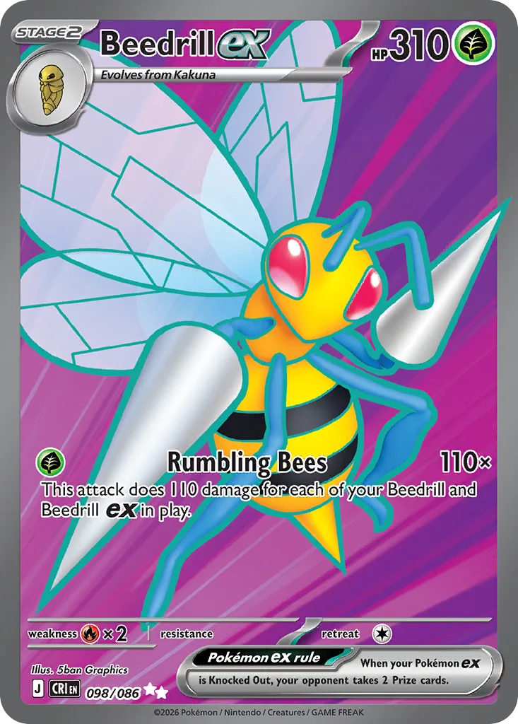 Beedrill ex, Chaos Rising #098/086