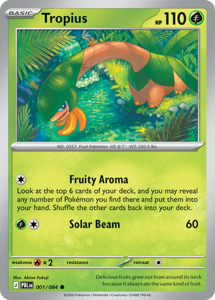 Tropius, Pitch Black #001/084