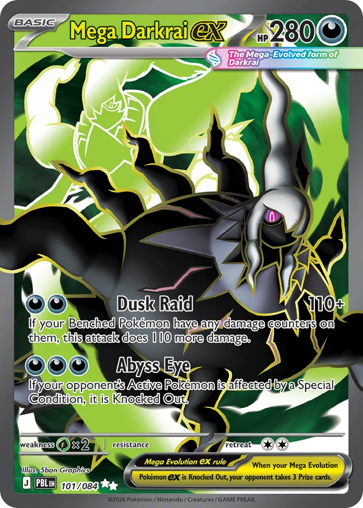 Mega Darkrai ex, Pitch Black #101/084