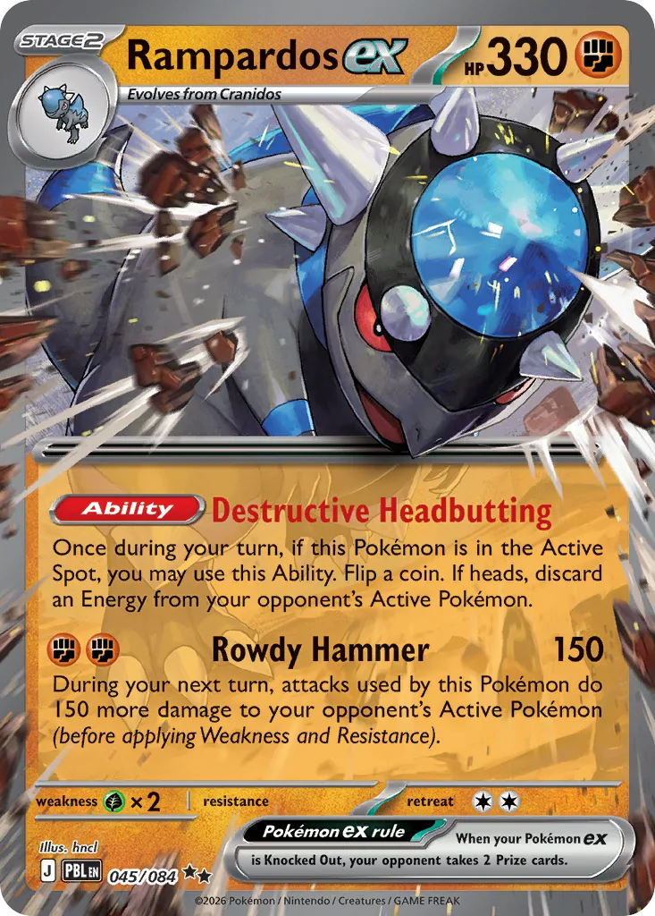 Rampardos ex, Pitch Black #045/084