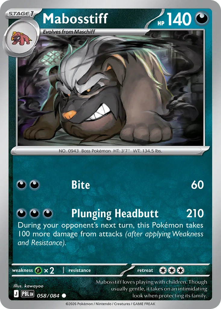 Mabosstiff, Pitch Black #058/084