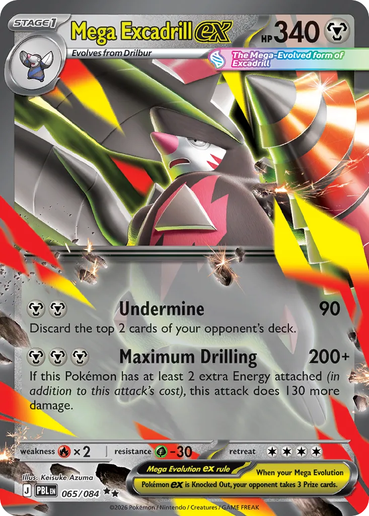 Mega Excadrill ex, Pitch Black #065/084