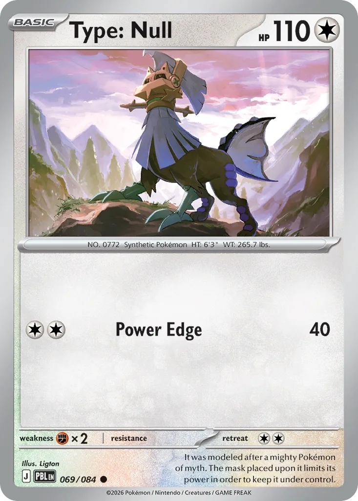Type: Null, Pitch Black #069/084