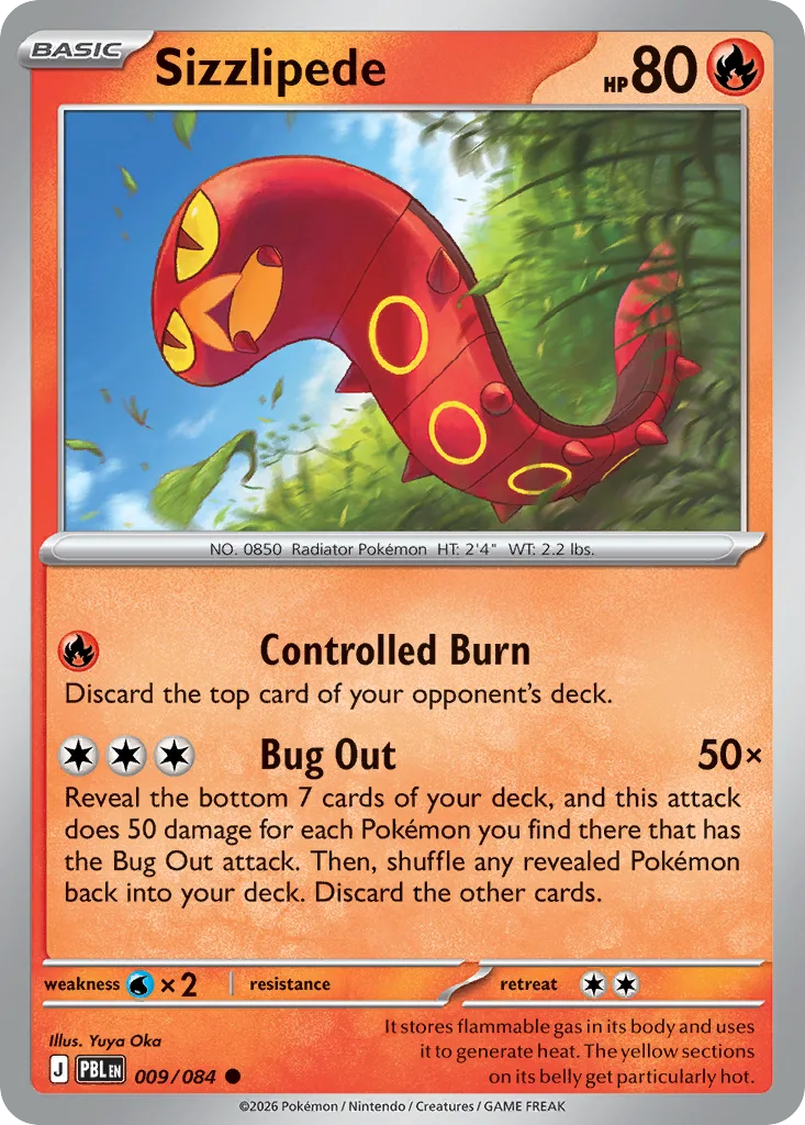 Sizzlipede, Pitch Black #009/084