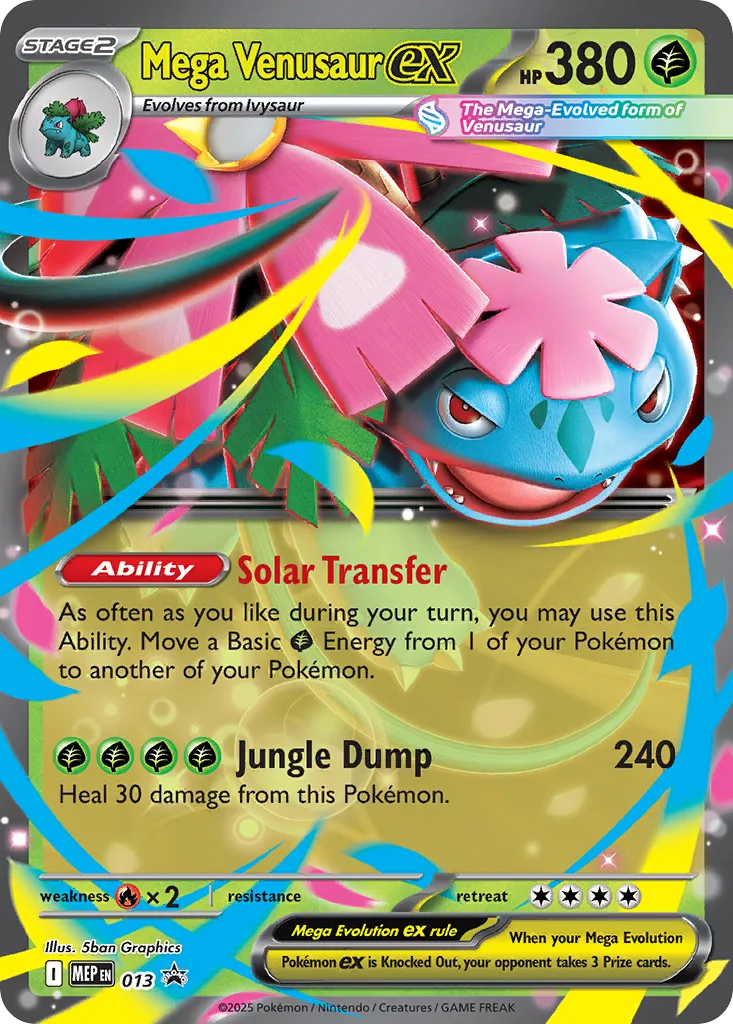 Mega Venusaur ex, Mega Evolution Black Star Promos #013