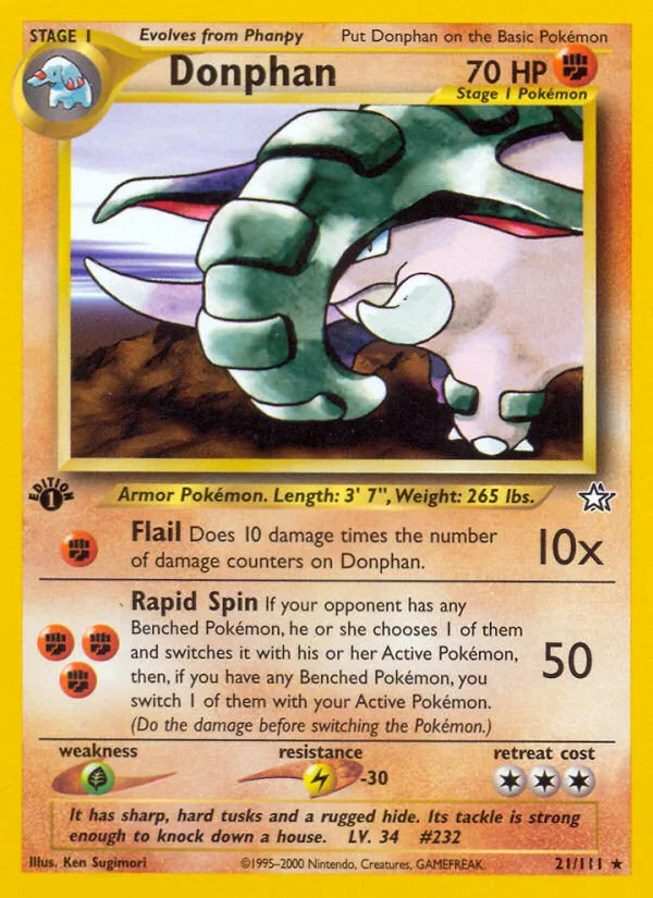 Donphan, Neo Genesis #21/111