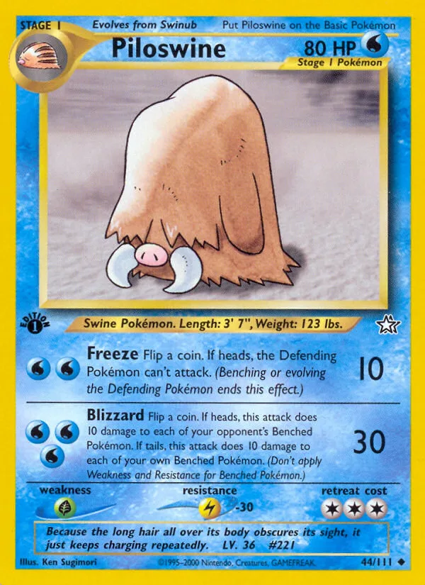 Piloswine, Neo Genesis #44/111