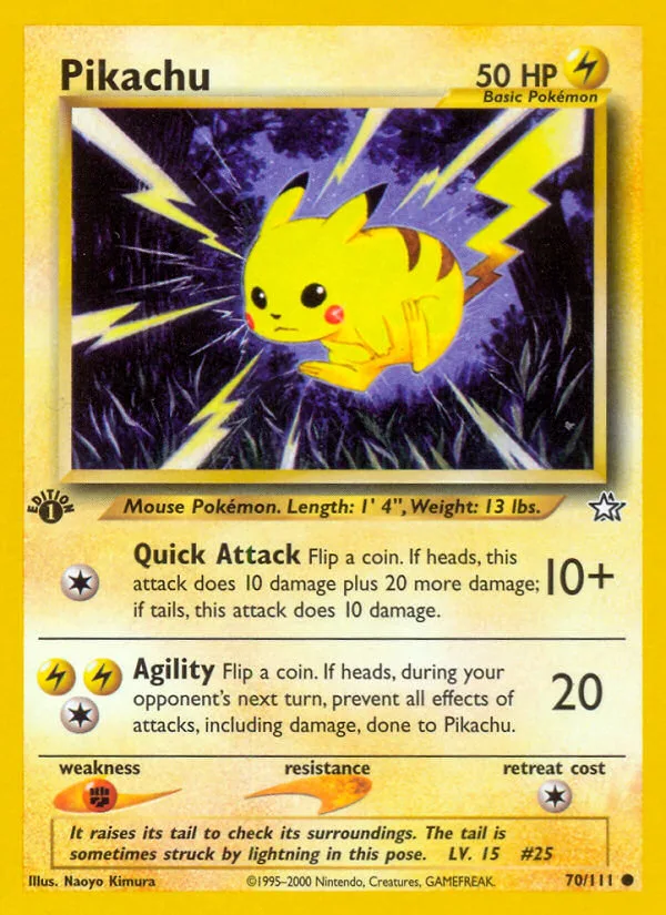 Pikachu, Neo Genesis #70/111