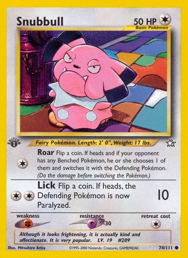 Snubbull, Neo Genesis #74/111