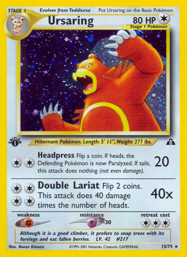 Ursaring, Neo Discovery #15/75