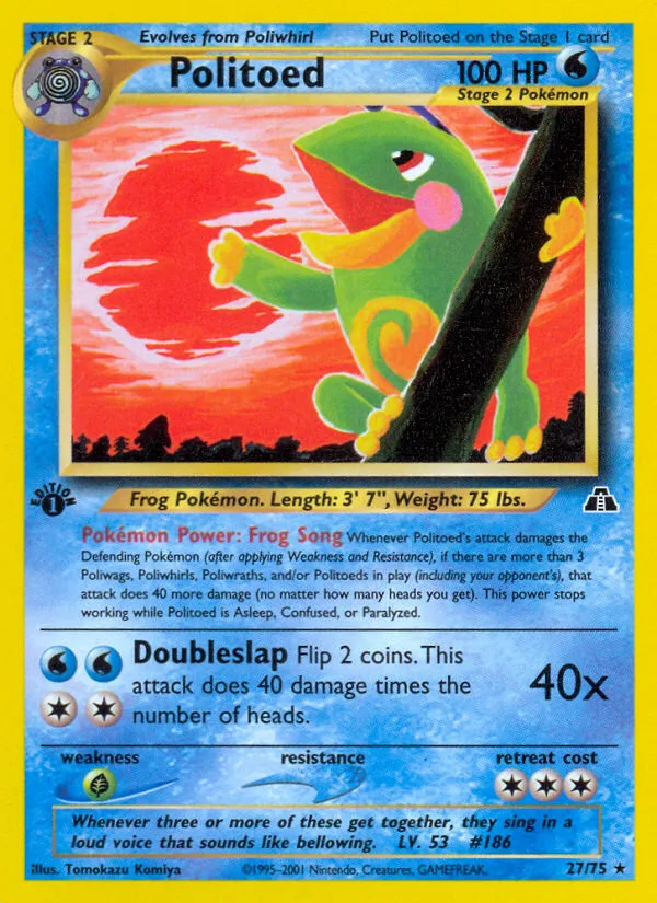 Politoed, Neo Discovery #27/75